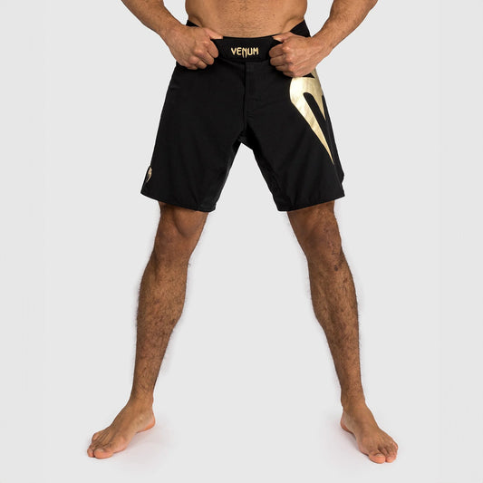 Venum Light 5.0 Fight Shorts - Black/Gold - The Fight Club