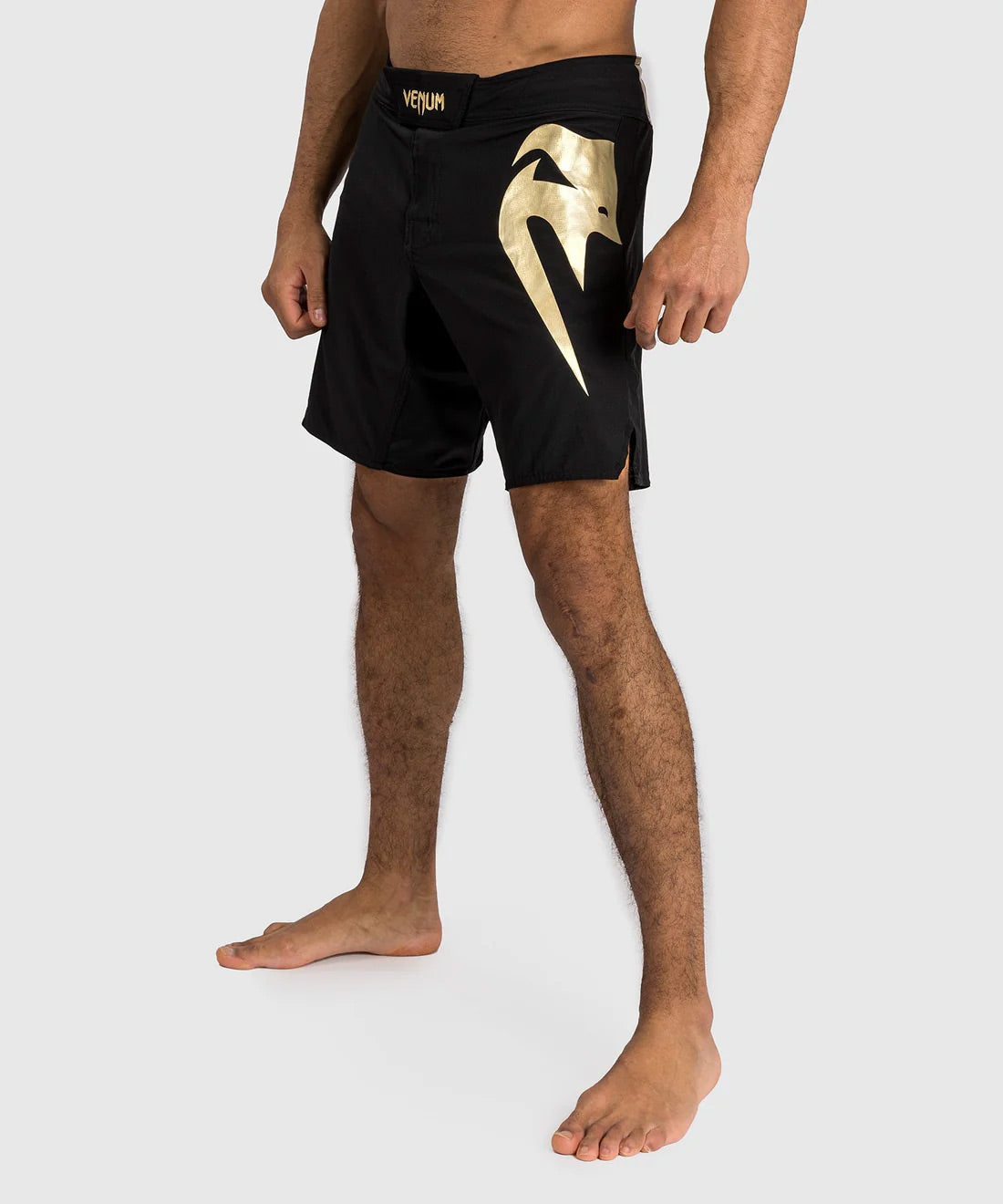 Venum Light 5.0 Fight Shorts - Black/Gold - The Fight Club