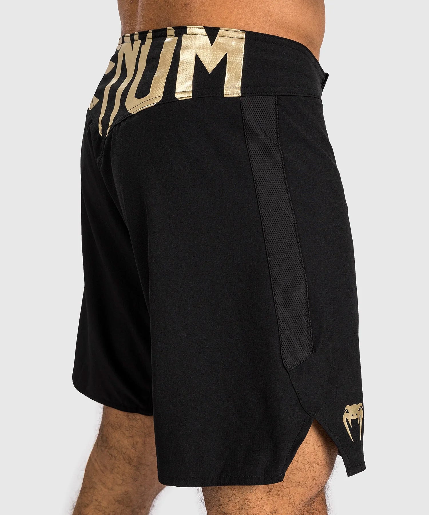 Venum Light 5.0 Fight Shorts - Black/Gold - The Fight Club