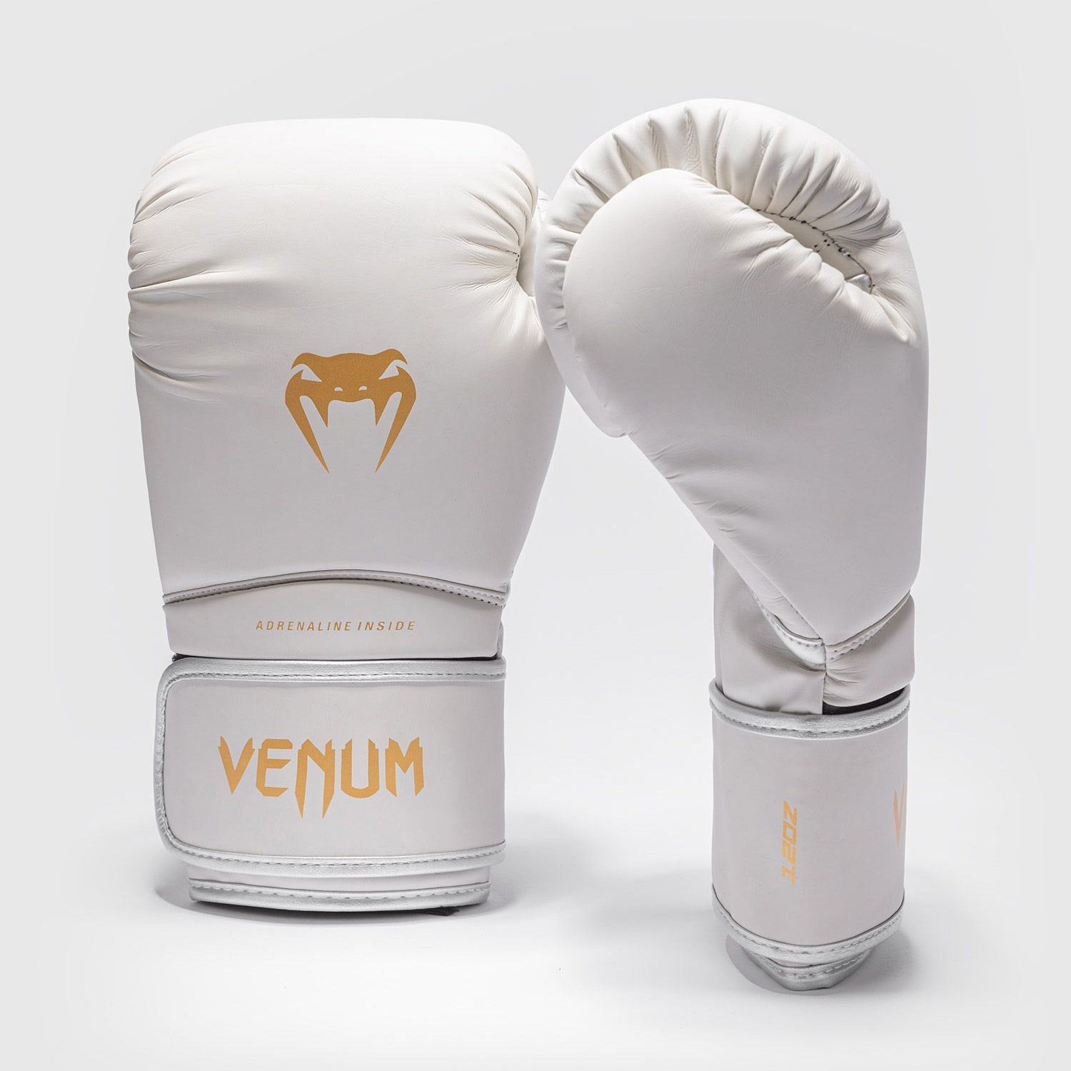 Venum Contender 1.5 Boxing Gloves Ivory/Gold - The Fight Club