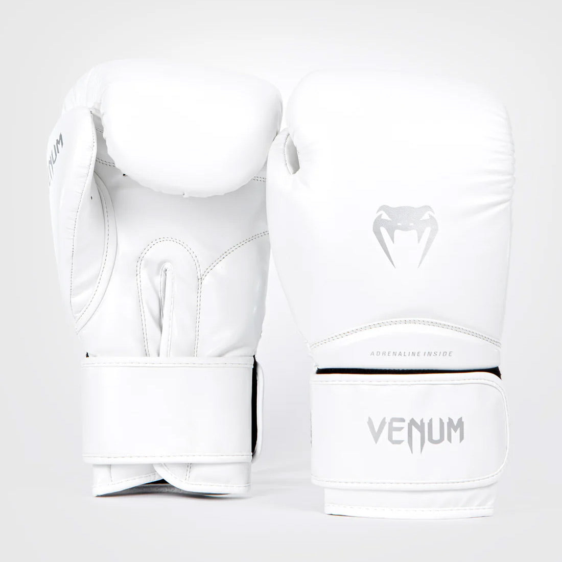 Venum Contender 1.5 Boxing Gloves - White/Silver - The Fight Club