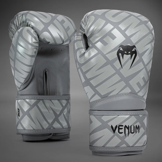 Venum Contender 1.5 XT Boxing Gloves Grey/Black - The Fight Club