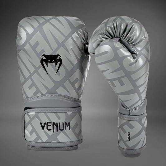 Venum Contender 1.5 XT Boxing Gloves Grey/Black - The Fight Club