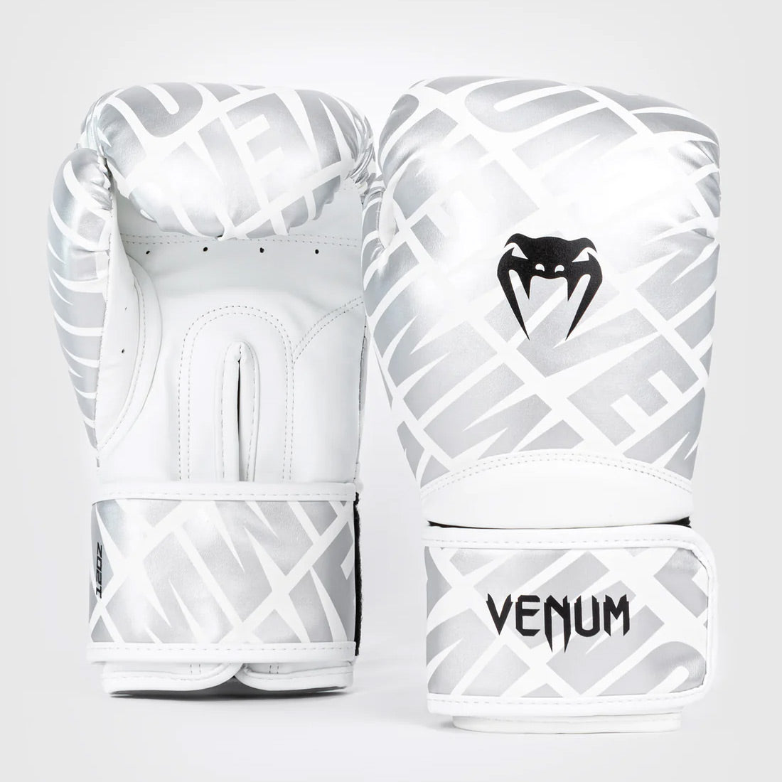 Venum Contender 1.5 XT Boxing Gloves - White Silver - The Fight Club