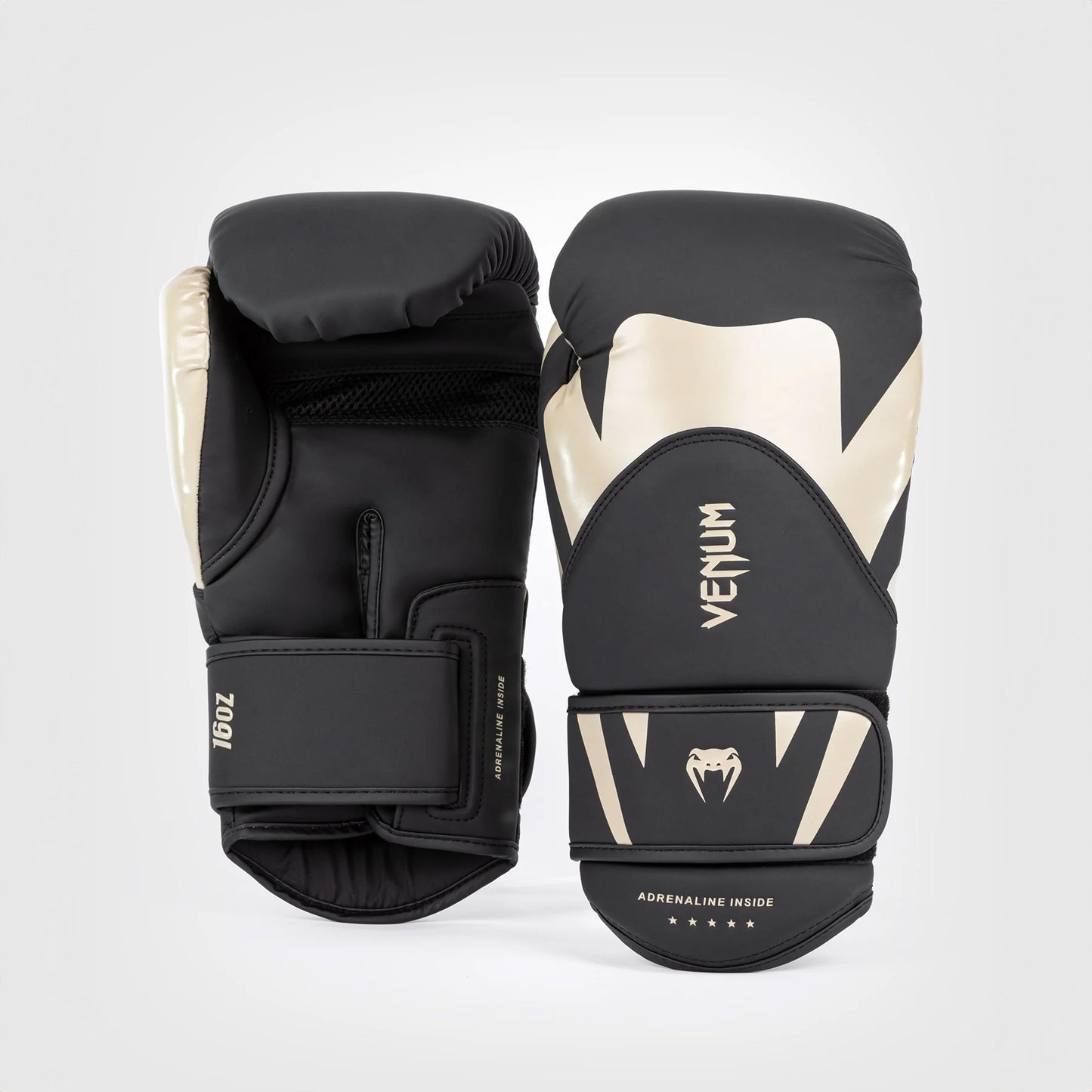 Venum Challenger 4.0 Boxing Gloves - Black/Beige - The Fight Club