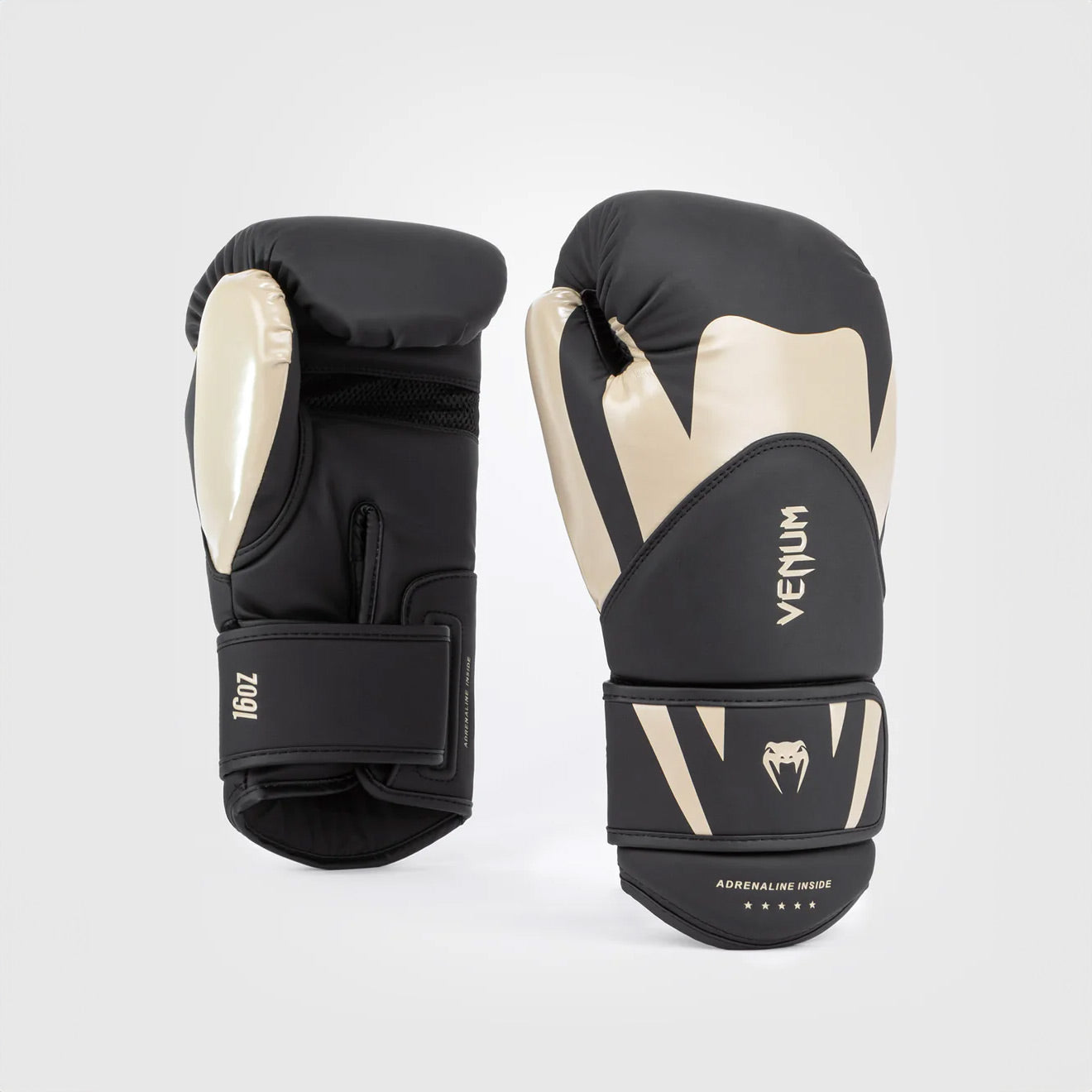 Venum Challenger 4.0 Boxing Gloves - Black/Beige - The Fight Club