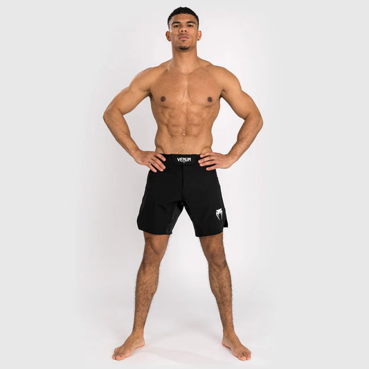Venum Contender Men's Fight Shorts Black/White - The Fight Club