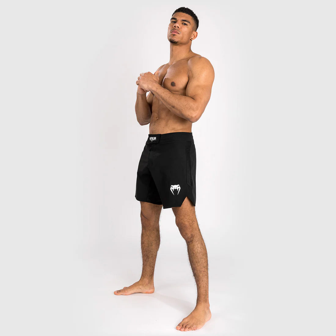 Venum Contender Men's Fight Shorts Black/White - The Fight Club