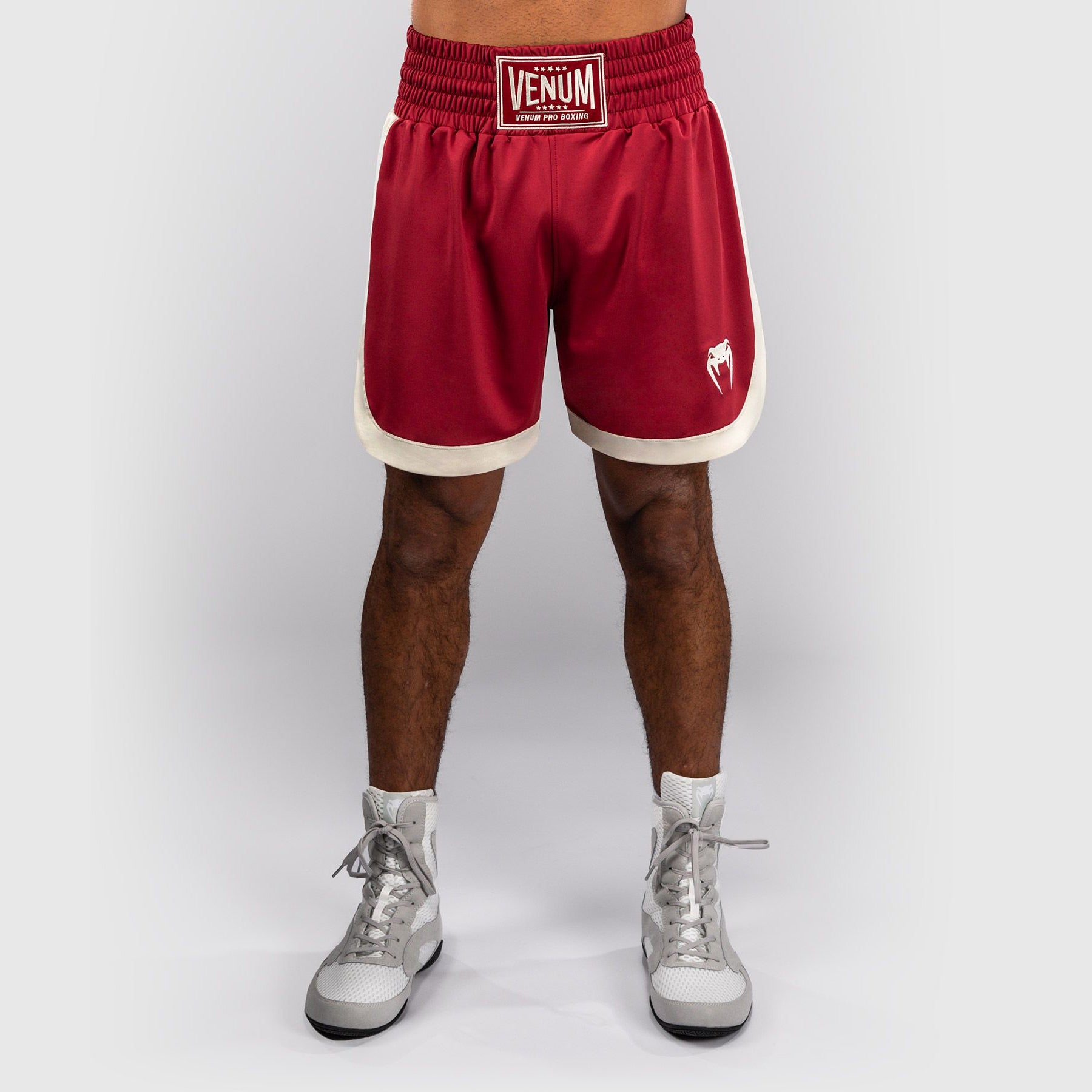 Venum Classic Boxing Shorts Ruby Red/Ivory - The Fight Club