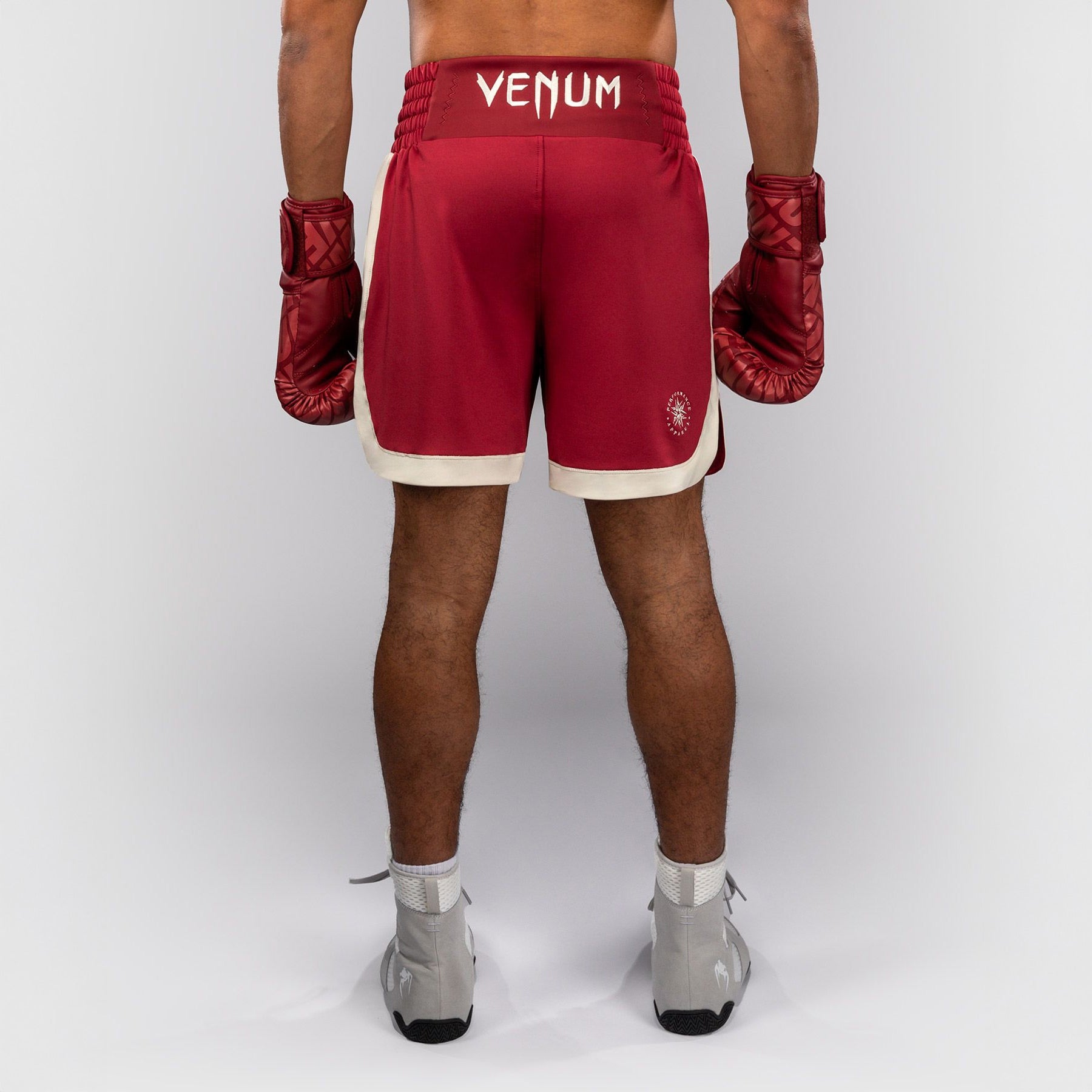 Venum Classic Boxing Shorts Ruby Red/Ivory - The Fight Club