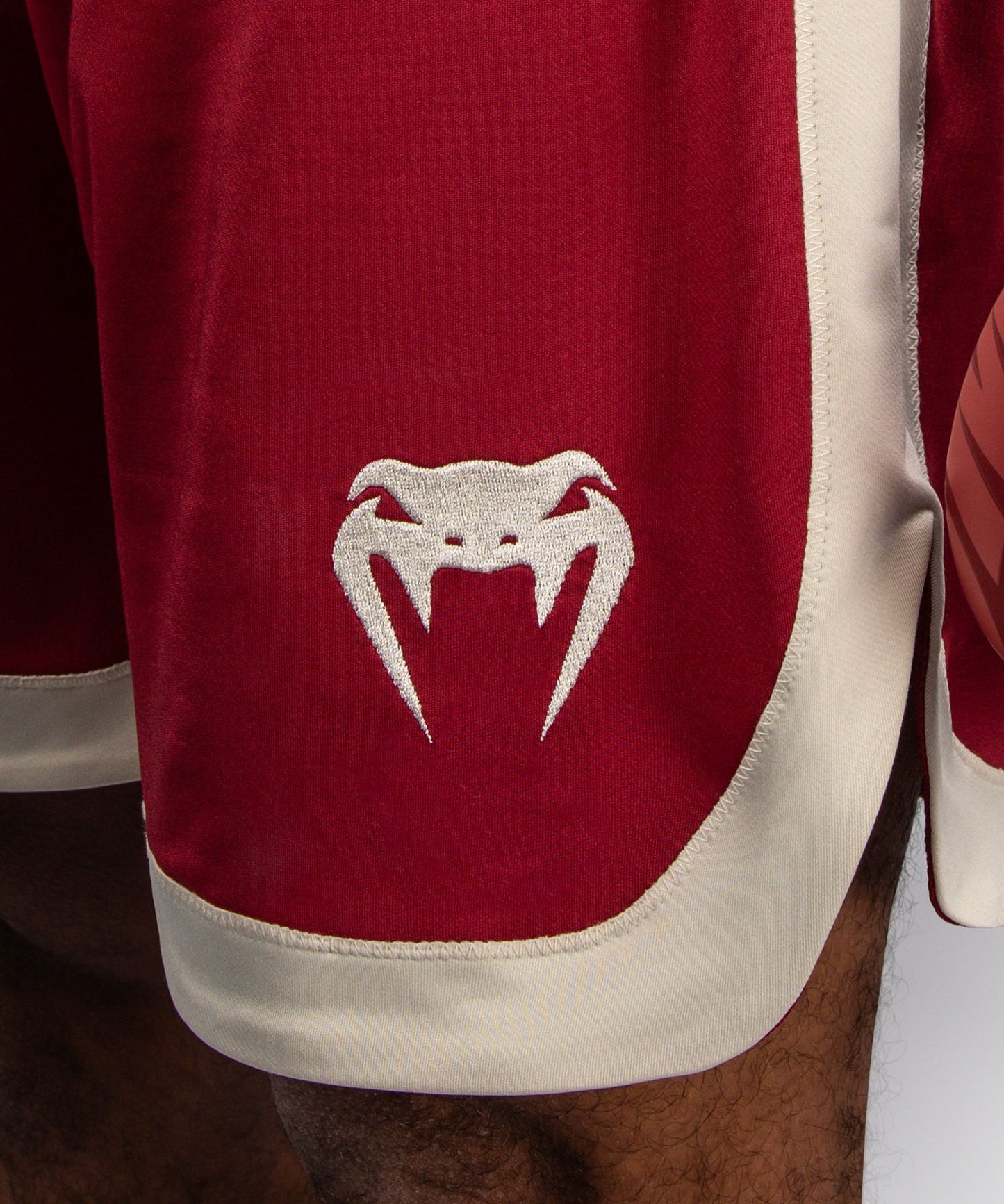 Venum Classic Boxing Shorts Ruby Red/Ivory - The Fight Club