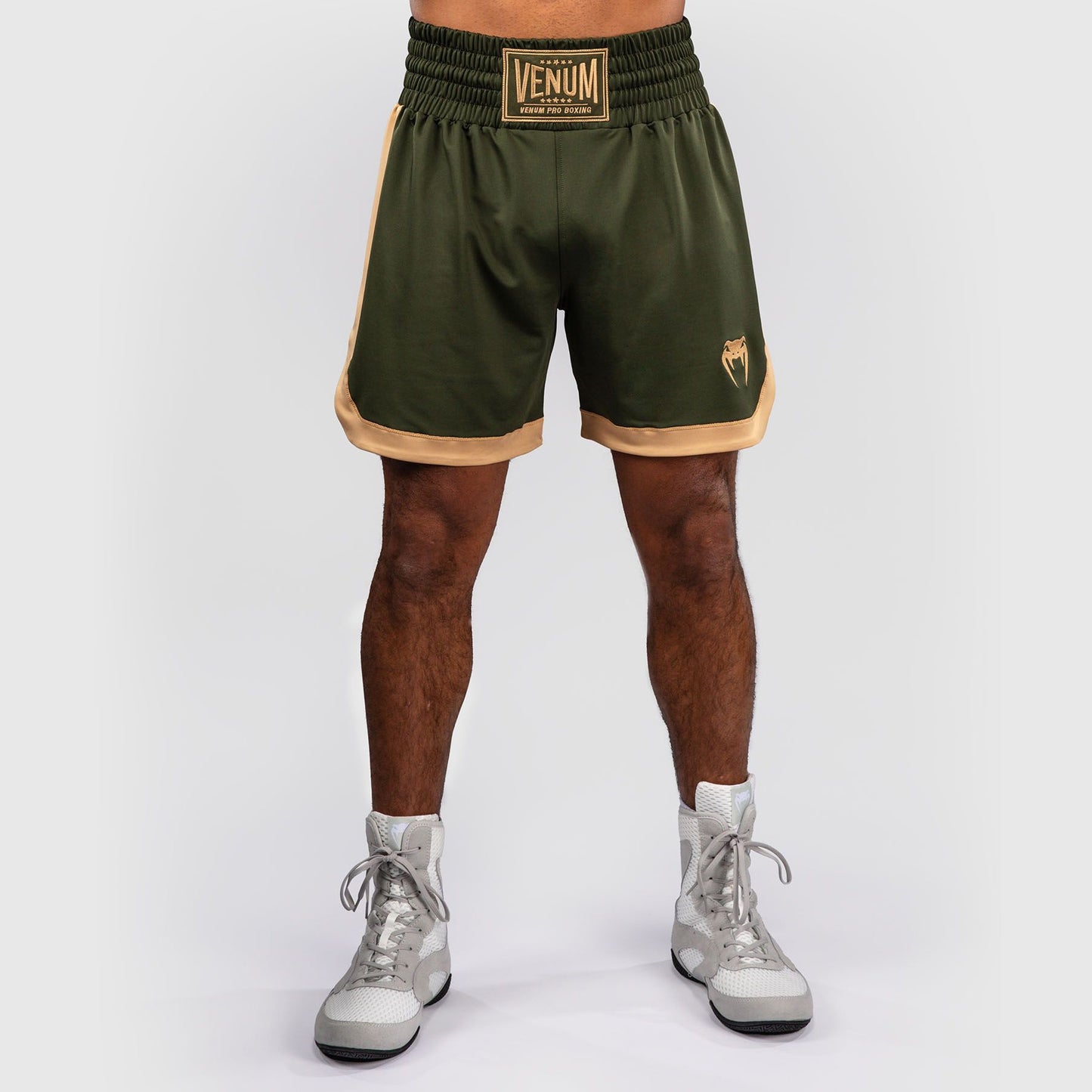 Venum Classic Boxing Shorts Military Green/Sand - The Fight Club