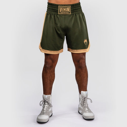 Venum Classic Boxing Shorts Military Green/Sand - The Fight Club