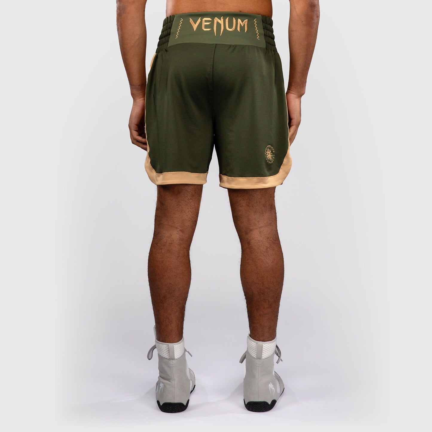 Venum Classic Boxing Shorts Military Green/Sand - The Fight Club