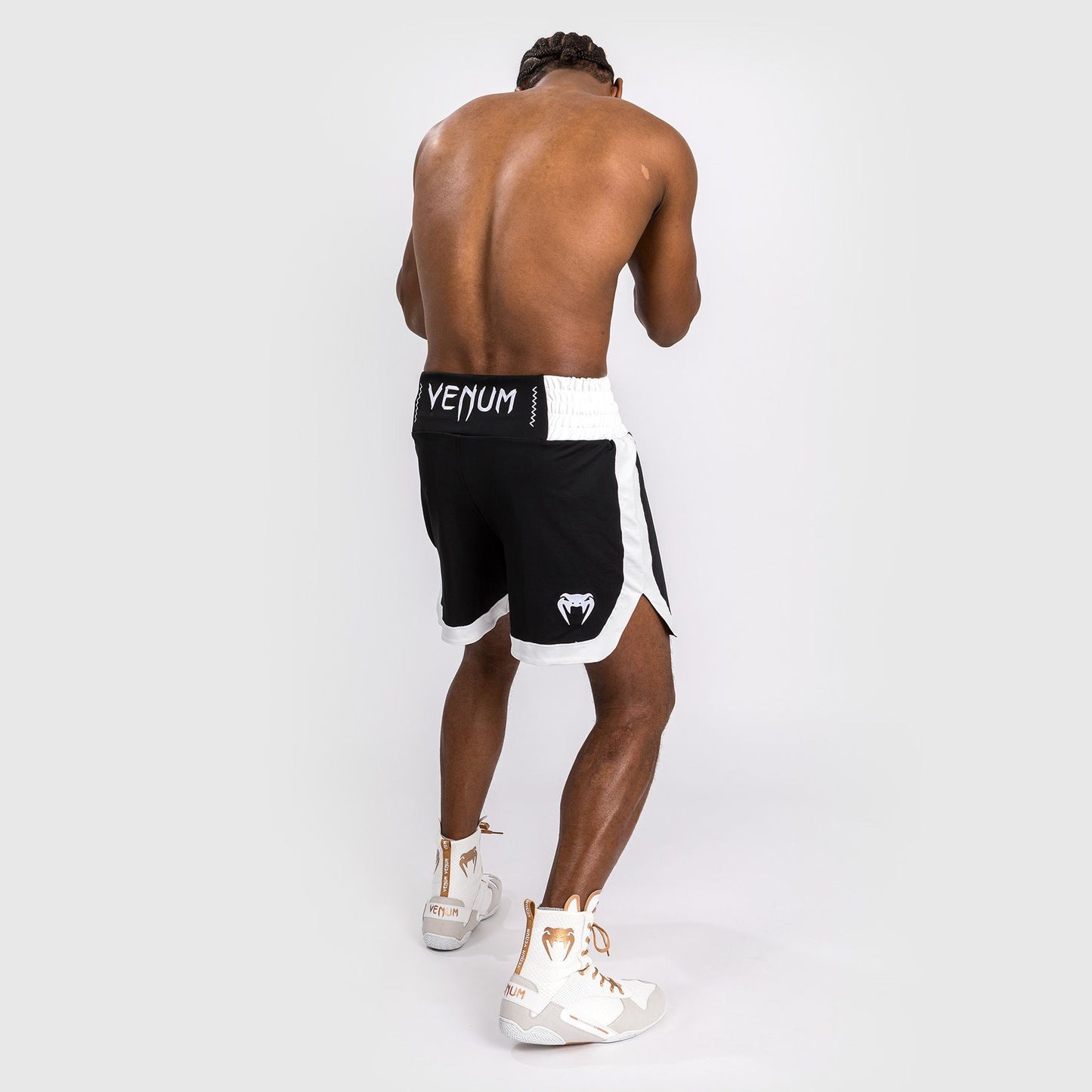 Venum Classic Boxing Shorts Black/White - The Fight Club