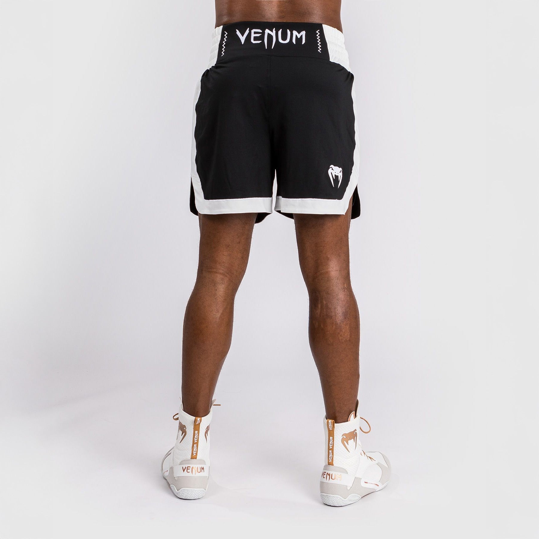 Venum Classic Boxing Shorts Black/White - The Fight Club