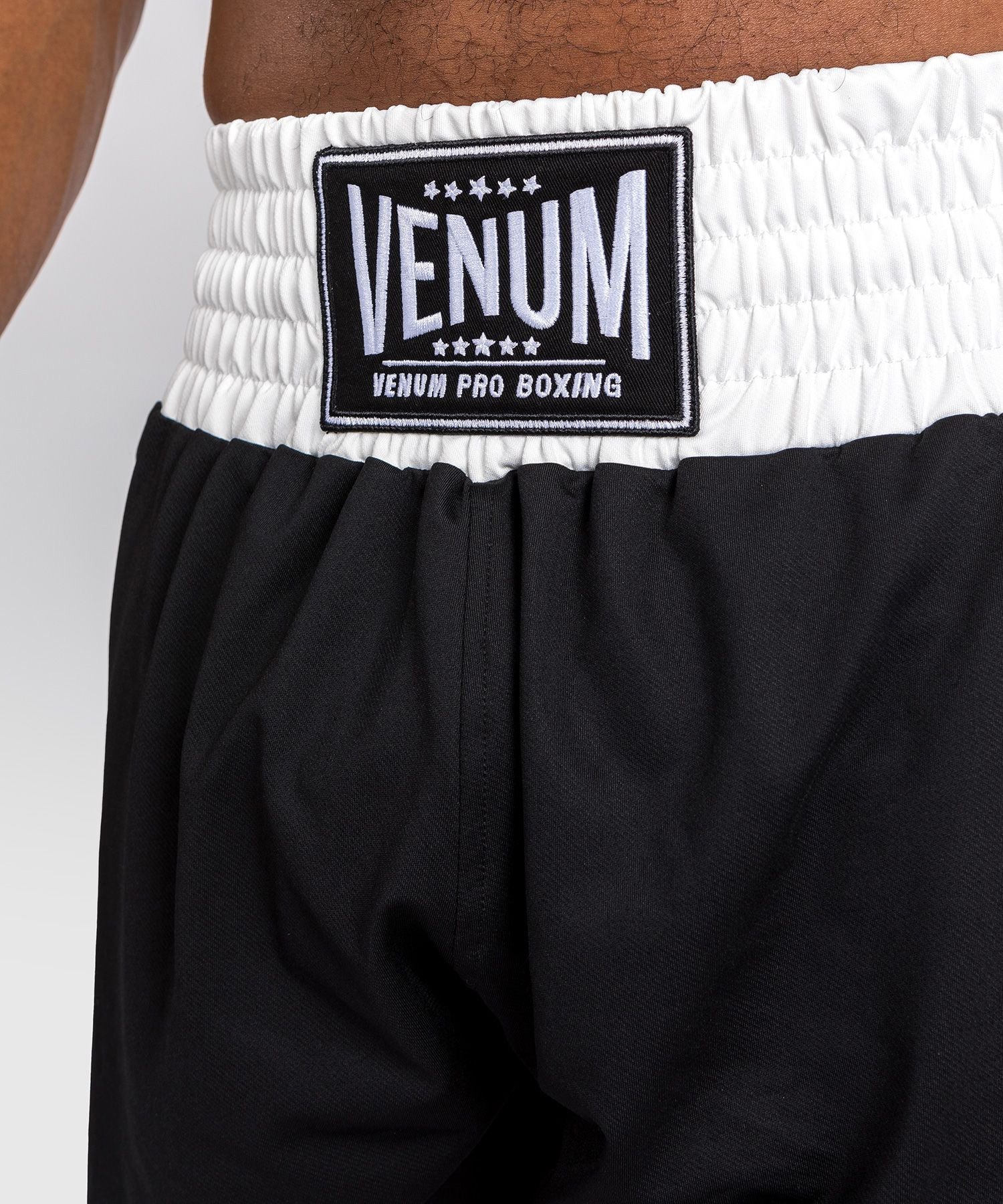 Venum Classic Boxing Shorts Black/White - The Fight Club