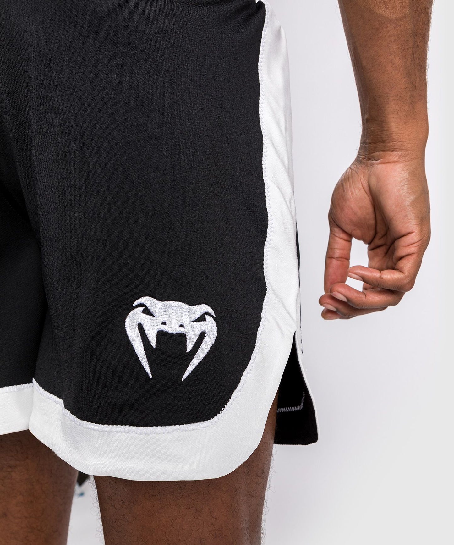 Venum Classic Boxing Shorts Black/White - The Fight Club