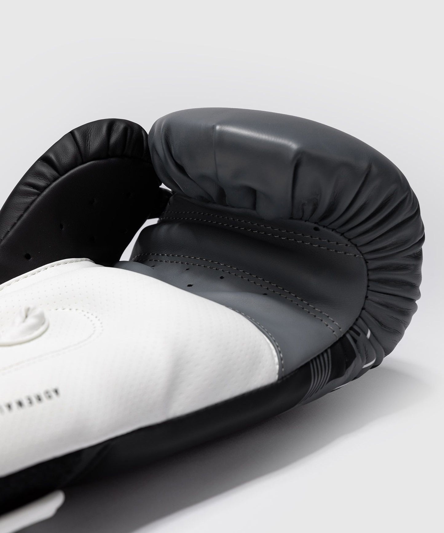 Venum Adrenaline Boxing Gloves Black/Silver Grey - The Fight Club