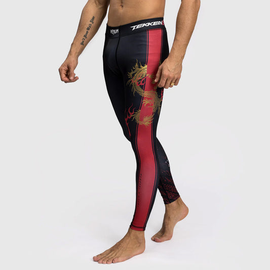 Venum x TEKKEN 8 - Marshall Law Spats Black/Red/Gold - The Fight Club