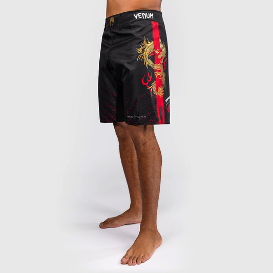 Venum x TEKKEN 8 - Marshall Law Fight Shorts Black/Red/Gold - The Fight Club