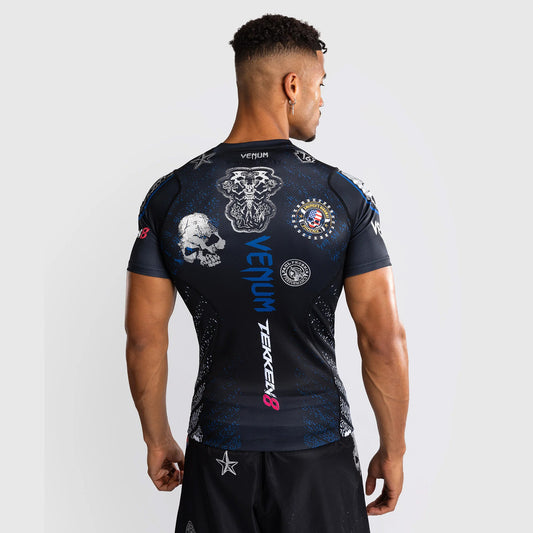 Venum x TEKKEN 8 - Paul Phoenix Rash Guard Black/Blue - The Fight Club