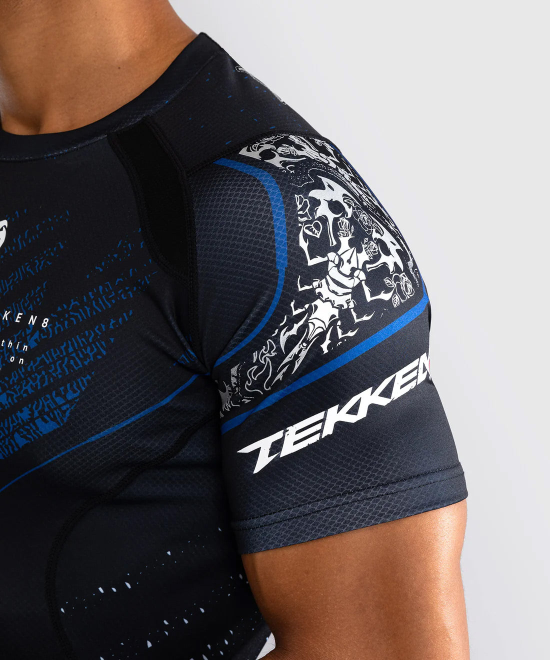 Venum x TEKKEN 8 - Paul Phoenix Rash Guard Black/Blue - The Fight Club