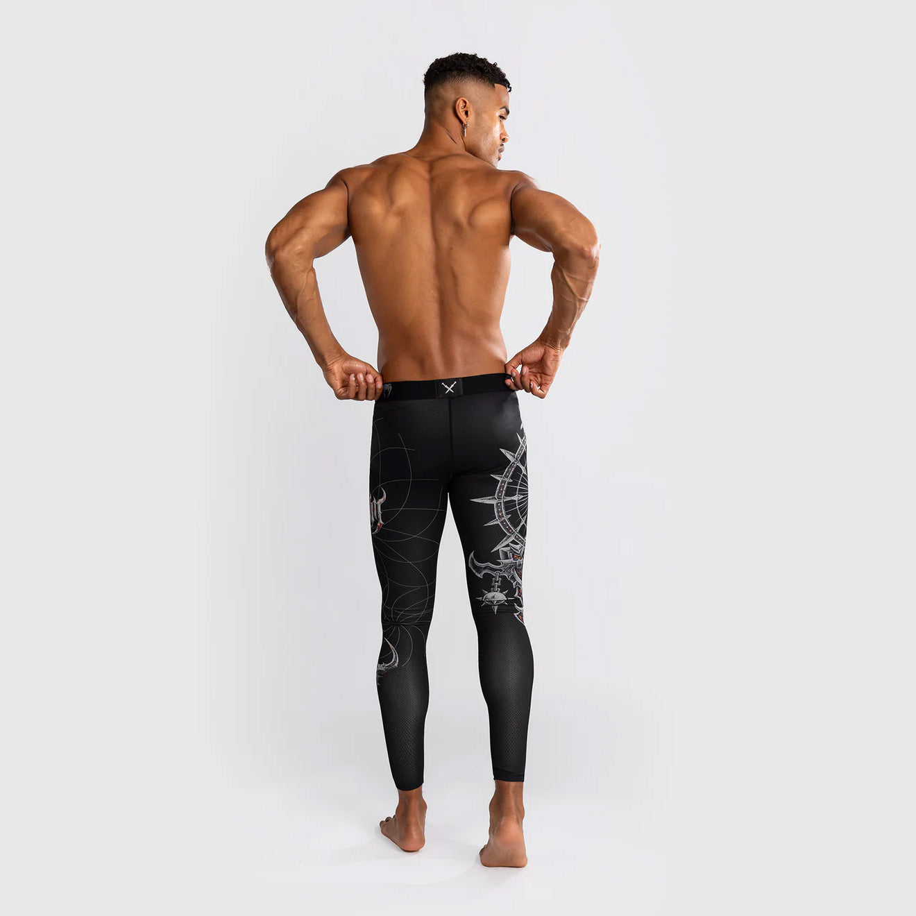 Venum Gladiator 5.0 Men's Spats Black/Silver - The Fight Club