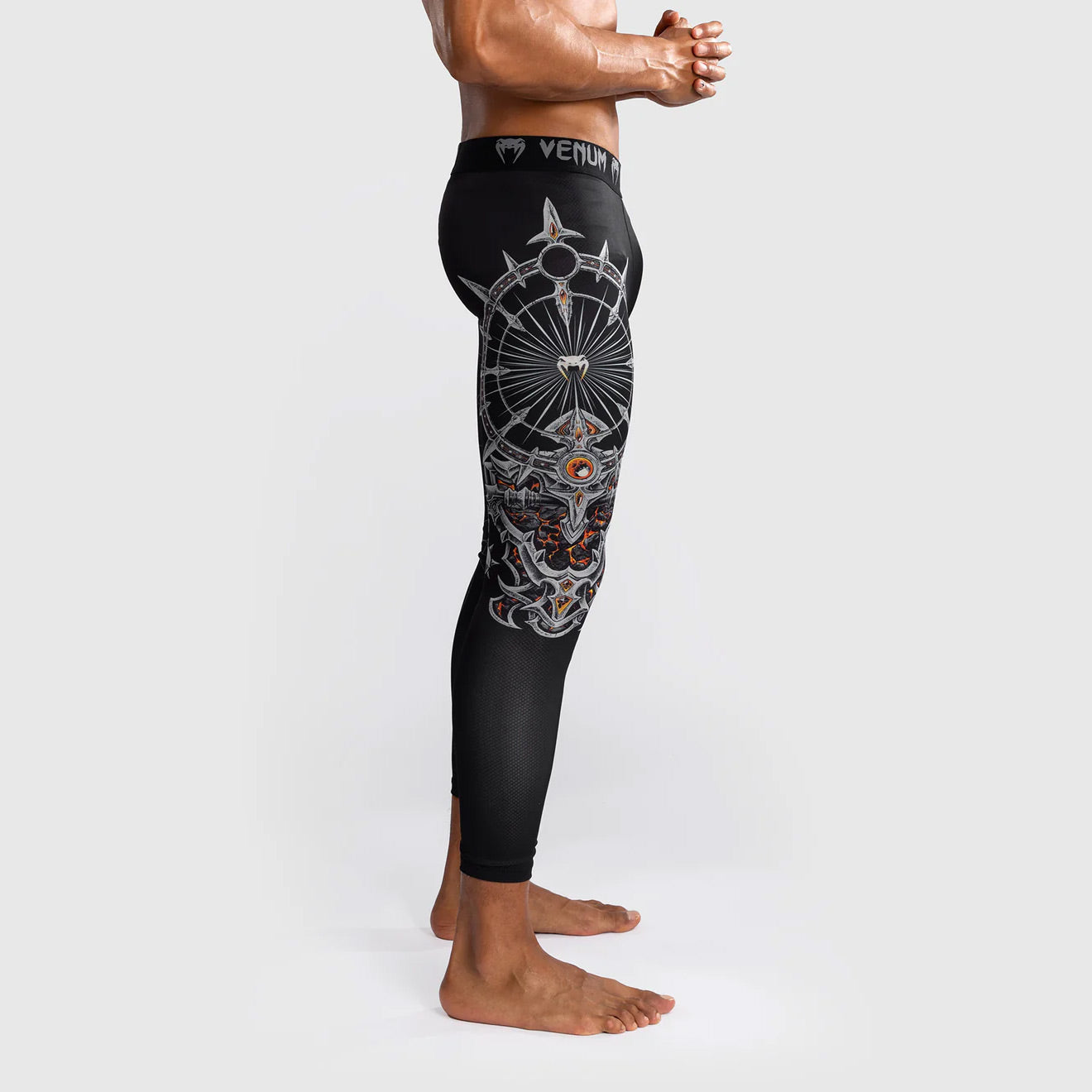 Venum Gladiator 5.0 Men's Spats Black/Silver - The Fight Club