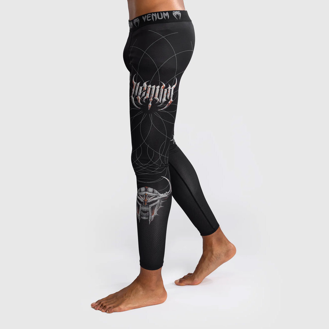 Venum Gladiator 5.0 Men's Spats Black/Silver - The Fight Club