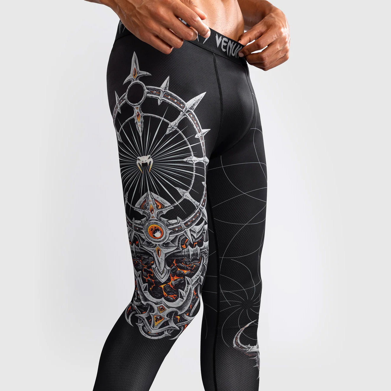 Venum Gladiator 5.0 Men's Spats Black/Silver - The Fight Club