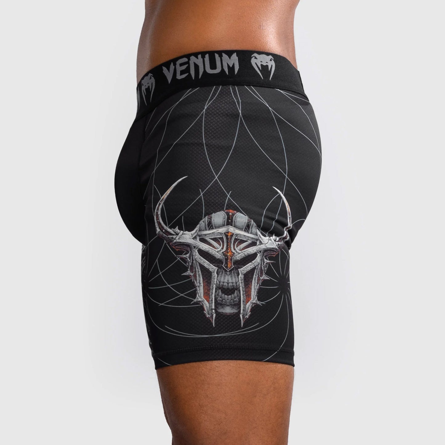 Venum Gladiator 5.0 Men's Vale Tudo Shorts Black/Silver - The Fight Club