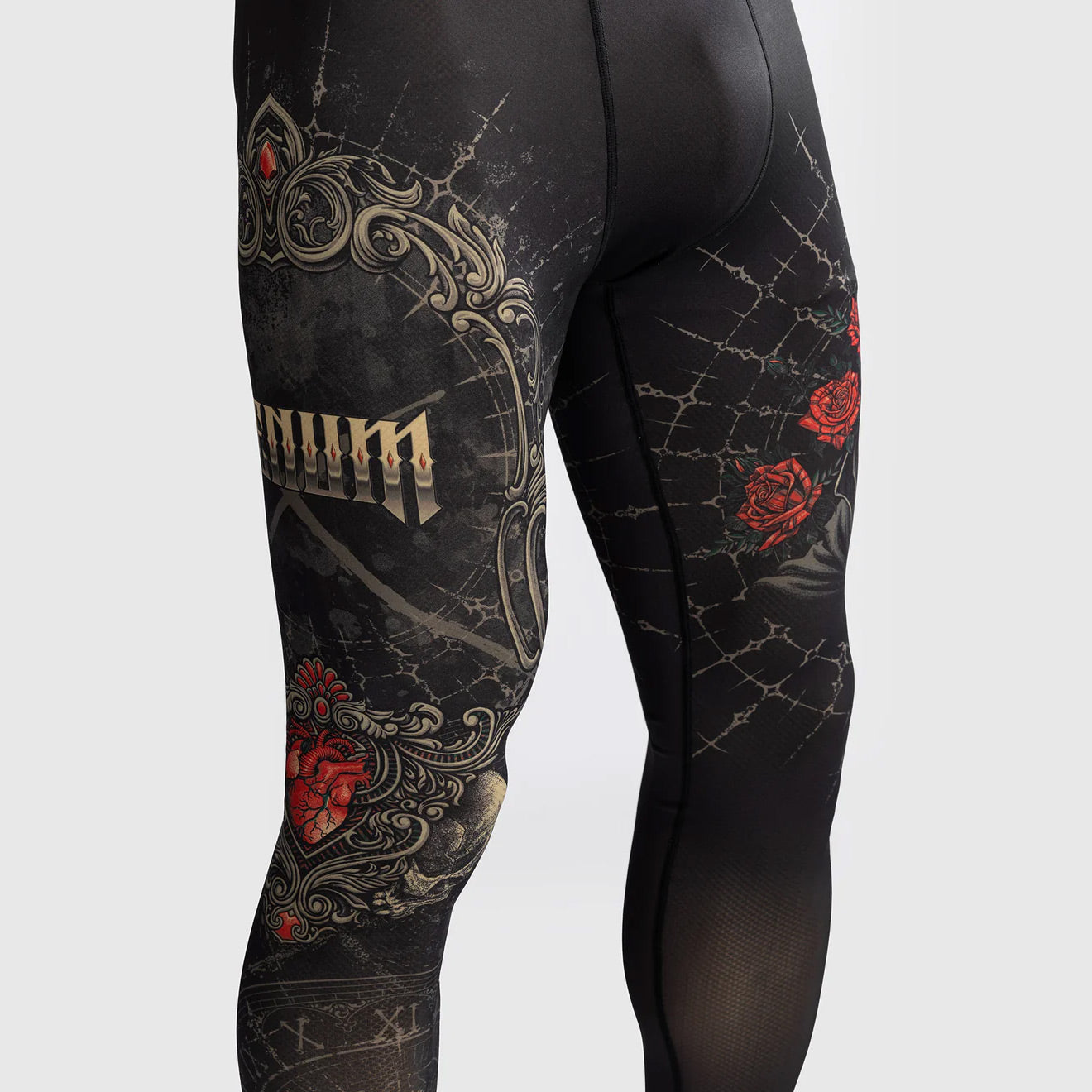 Venum Santa Muerte 5.0 Men's Spats Deep Black/Gold - The Fight Club