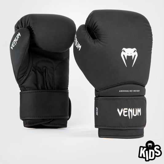 Venum Contender 1.5 Kids Boxing Gloves Black/White - The Fight Club