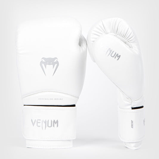 Venum Contender 1.5 Kids Boxing Gloves White/Silver - The Fight Club