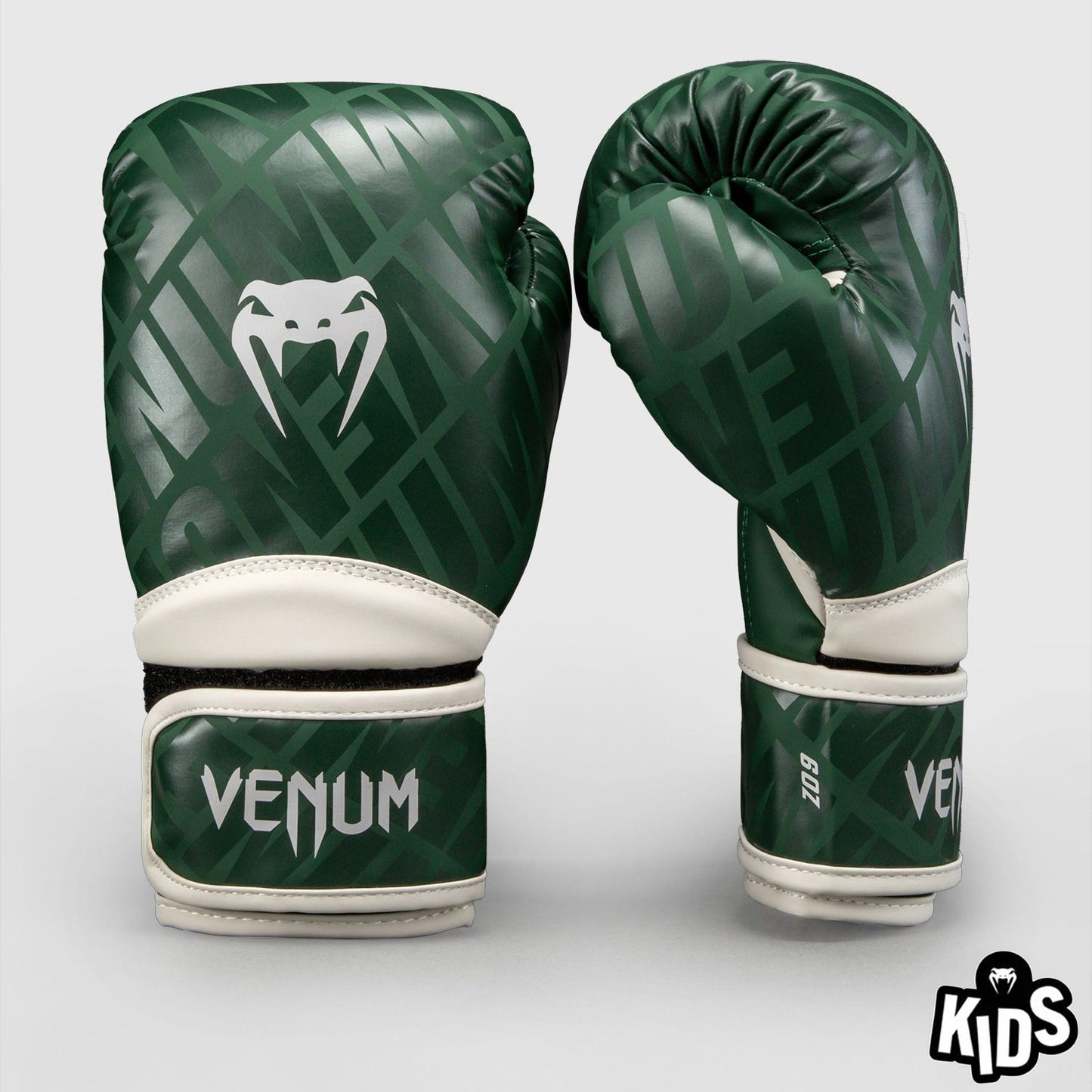 Venum Contender 1.5 XT Kids Boxing Gloves Forest Green/Off White - The Fight Club