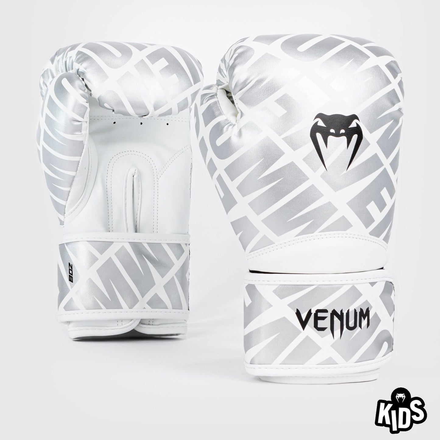 Venum Contender 1.5 XT Kids Boxing Gloves White/Silver - The Fight Club