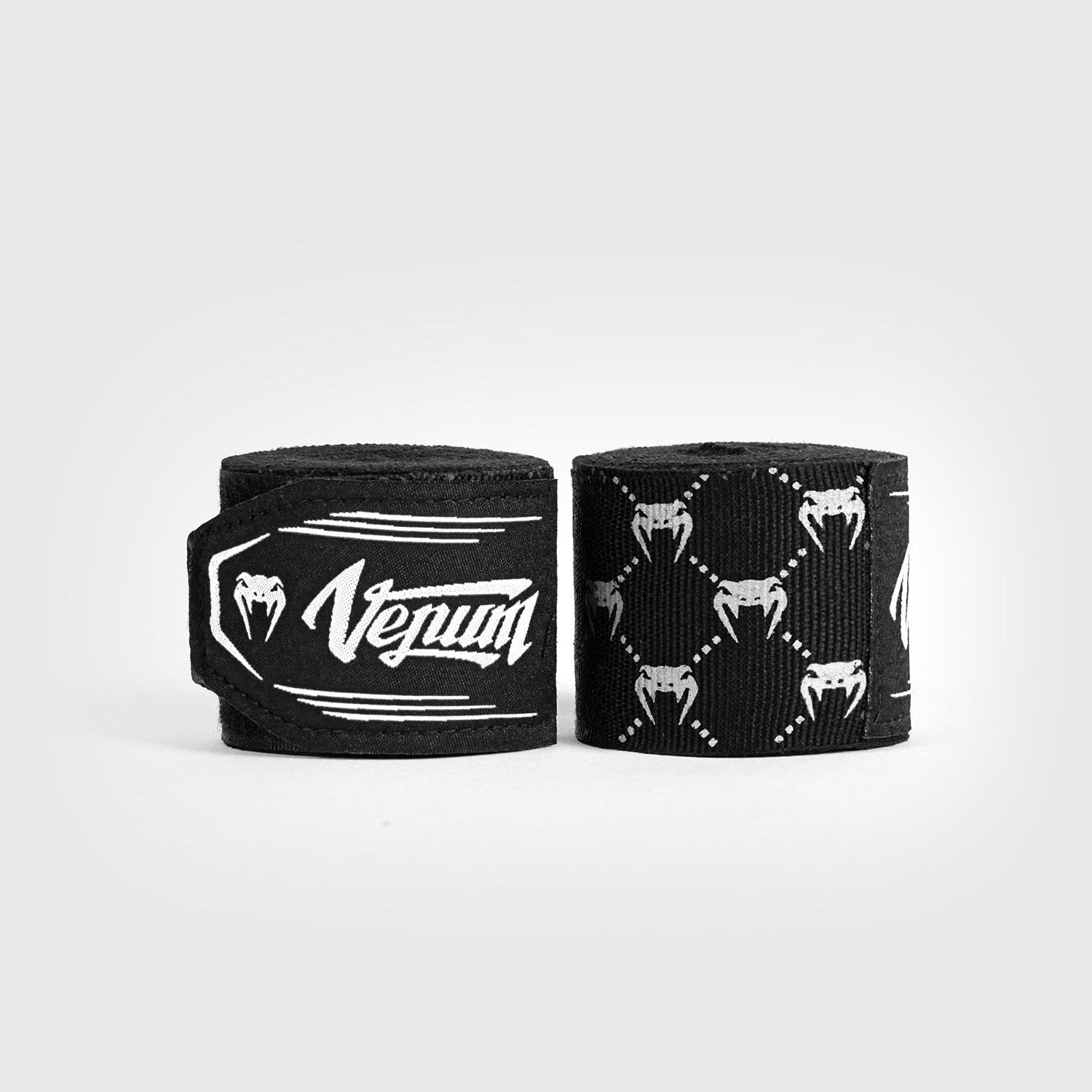 Venum Monogram Boxing Hand Wraps 4m Black/White - The Fight Club