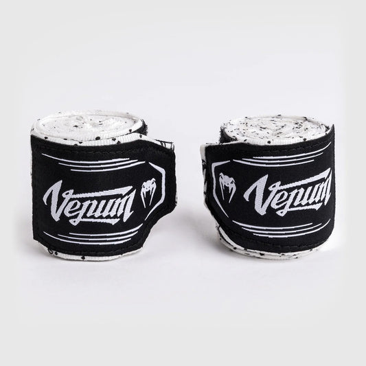 Venum Monogram Hand Wraps 4m White/Black - The Fight Club
