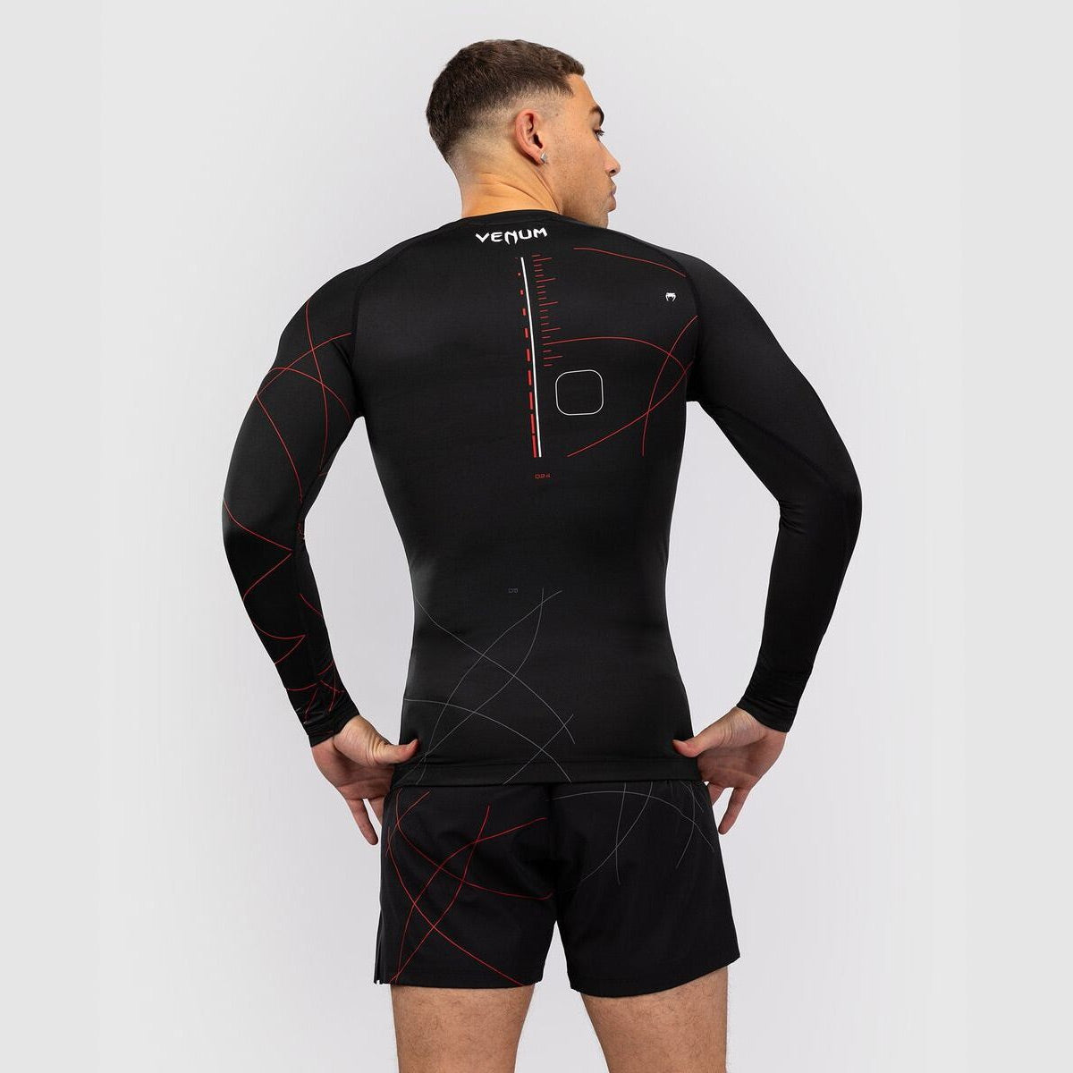 Venum Tactical XT Men's Long Sleeve Rash Guard Black/Fire Red - The Fight Club