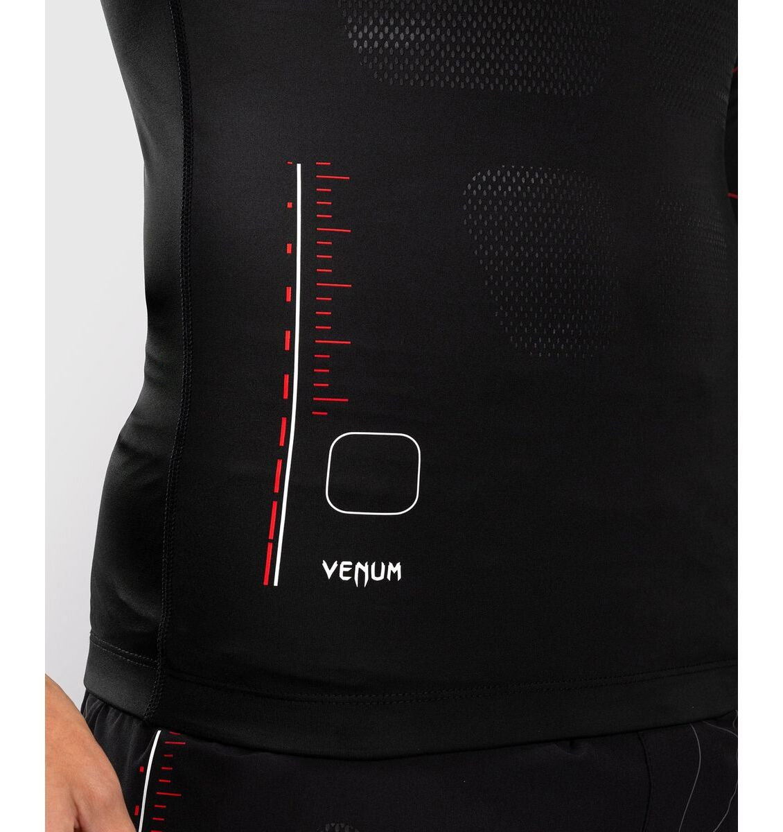 Venum Tactical XT Men's Long Sleeve Rash Guard Black/Fire Red - The Fight Club