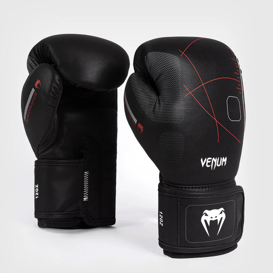 Venum Tactical XT Boxing Gloves Black/Fire Red - The Fight Club