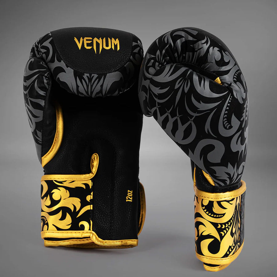 Venum x Topuria Unmatched Edition Boxing Gloves Black/Gold - The Fight Club