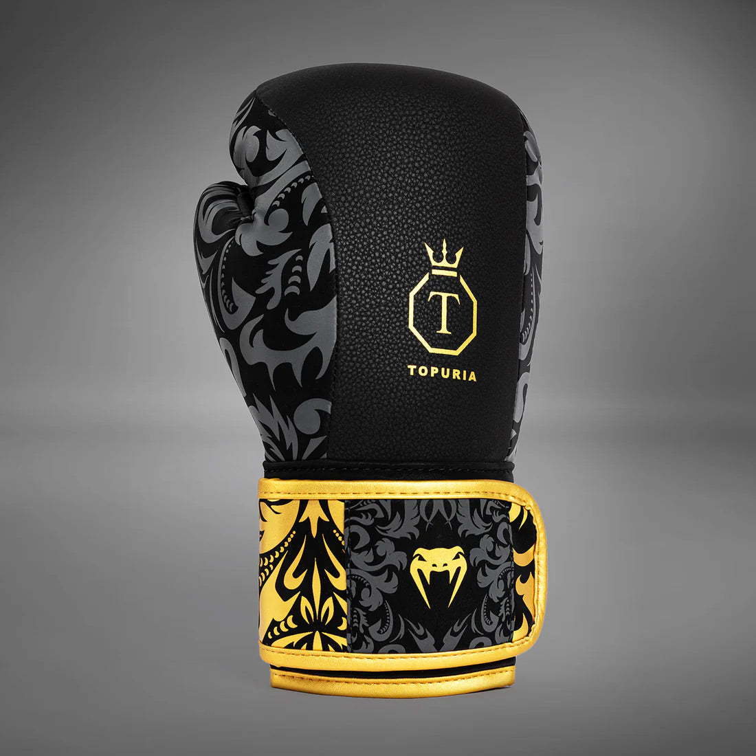 Venum x Topuria Unmatched Edition Boxing Gloves Black/Gold - The Fight Club