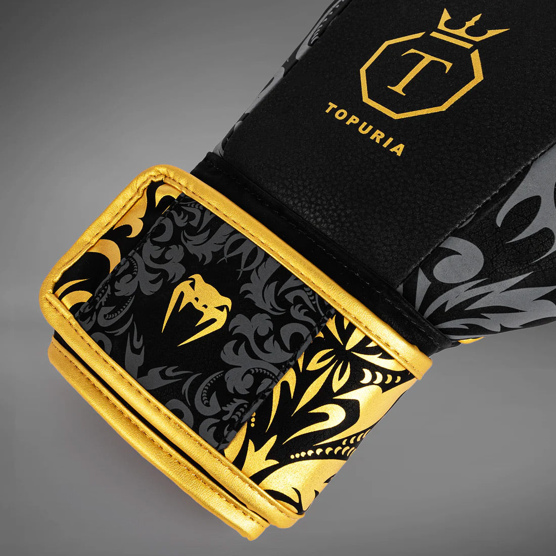 Venum x Topuria Unmatched Edition Boxing Gloves Black/Gold - The Fight Club