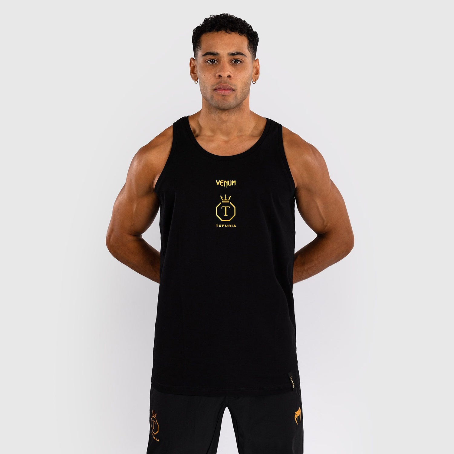 Venum x Topuria Unmatched Edition Tank Top Black/Gold - The Fight Club