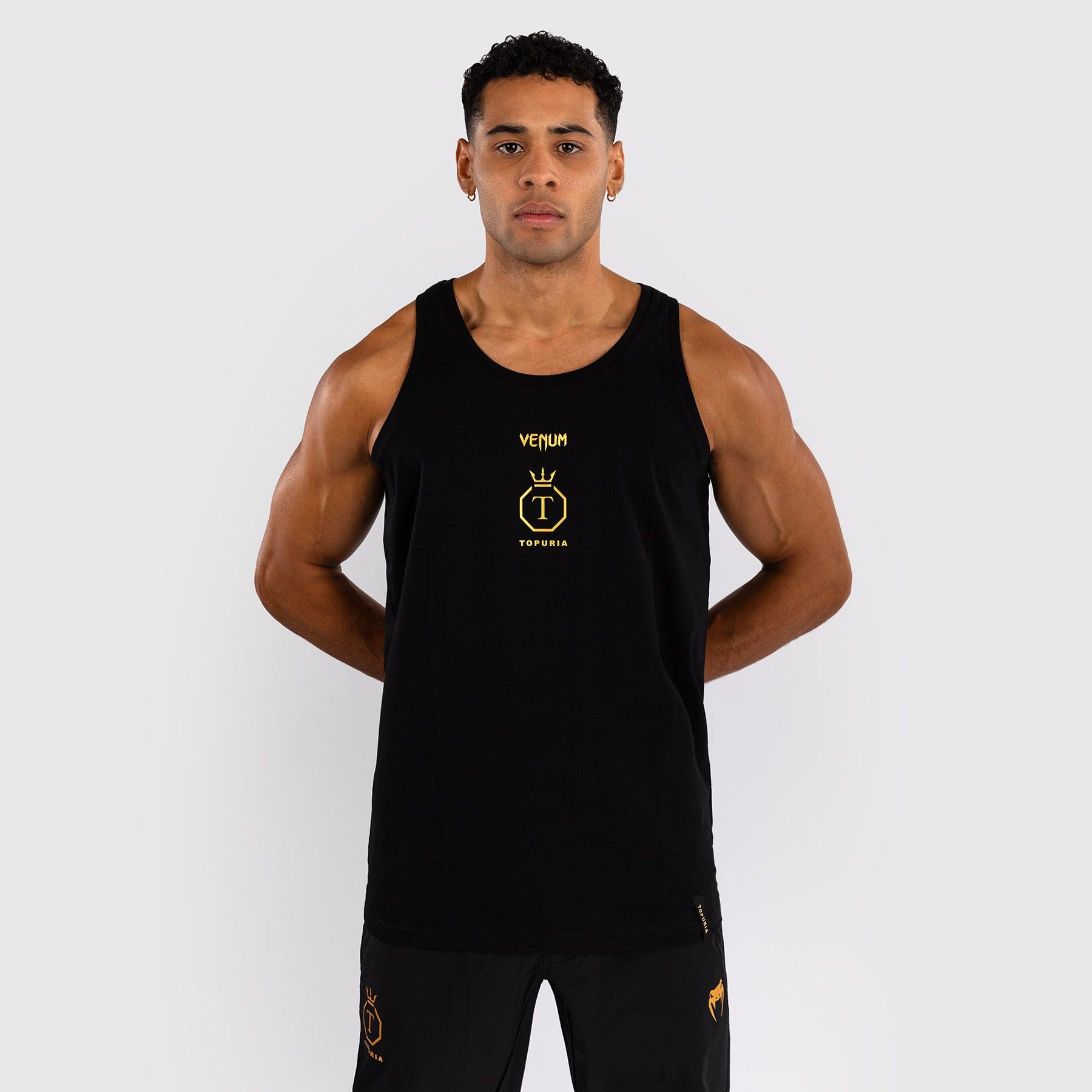 Venum x Topuria Unmatched Edition Tank Top Black/Gold - The Fight Club