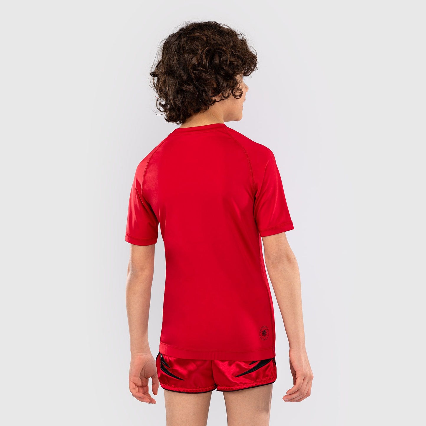 Venum Contender Kids Rash Guards Short Sleeves Cherry Red - The Fight Club