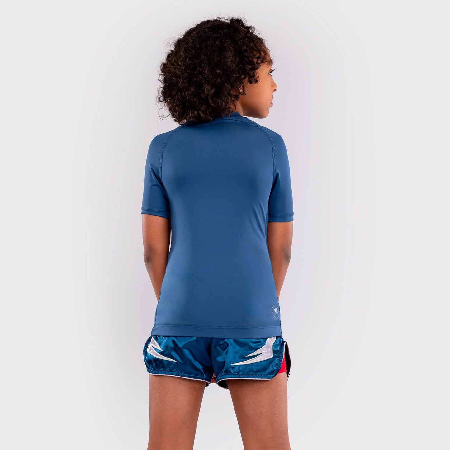 Venum Contender Kids Rash Guard Short Sleeves Royal Blue - The Fight Club