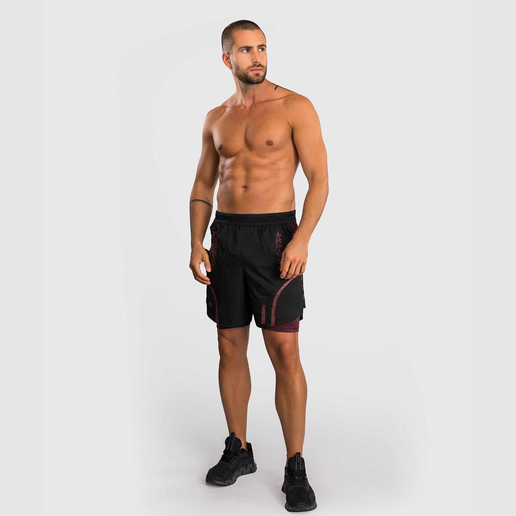 Venum x Assassin's Creed Shadows Men's Training Shorts Burgundy/Black - The Fight Club